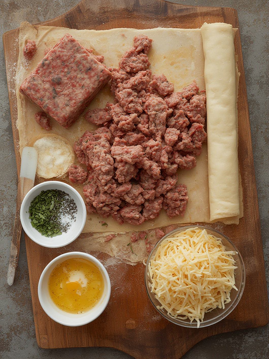 Ingredients for Sausage Pinwheels