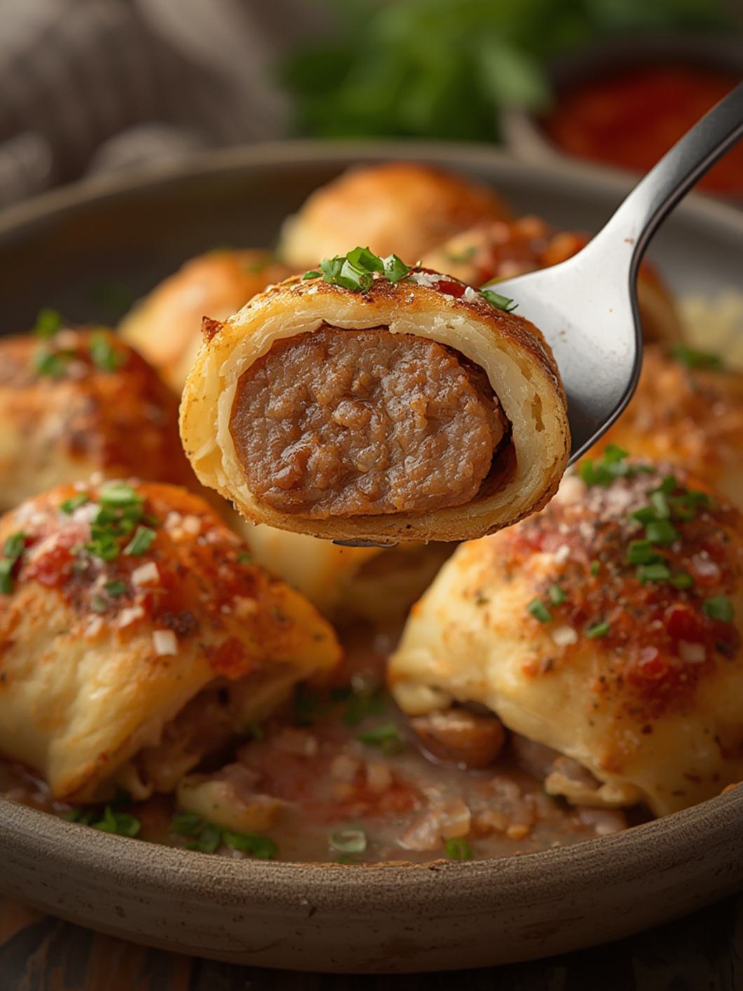 Serving suggestion for Sausage Pinwheels