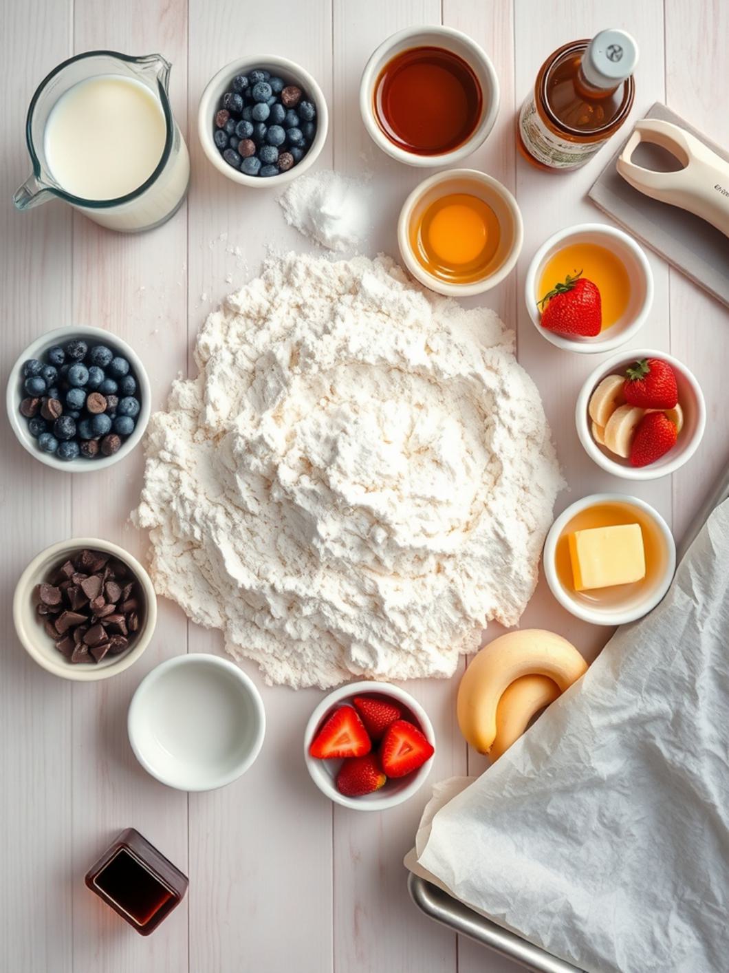 Ingredients for Sheet Pan Pancakes