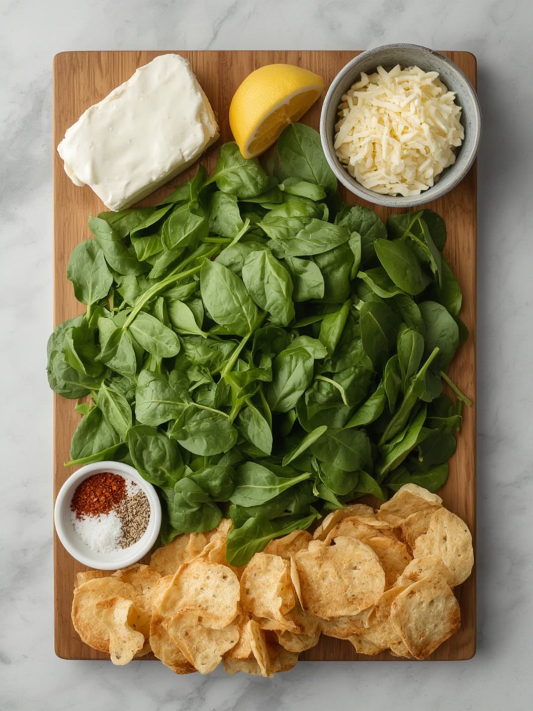 Ingredients for Spinach Dip