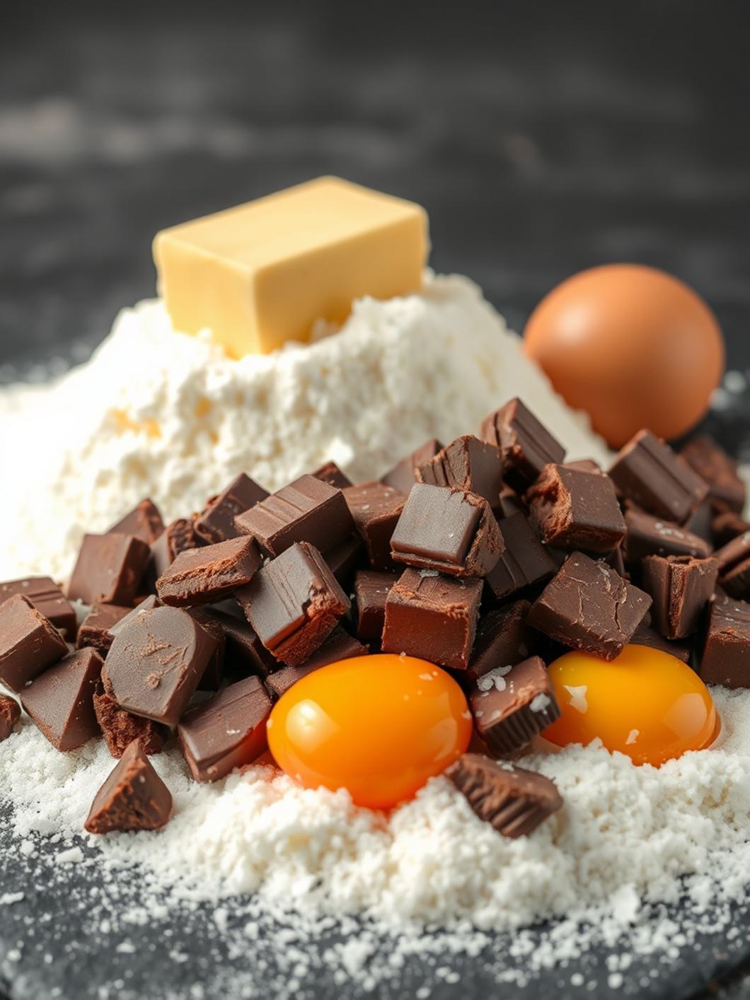 Ingredients for Sweet and Salty Brownies