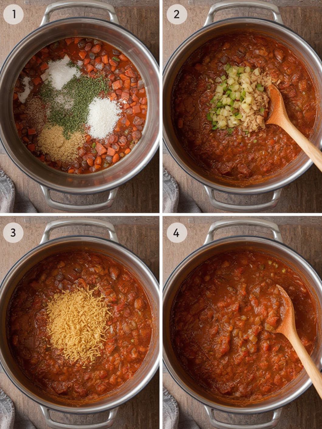Step-by-Step preparation for Texas Chili