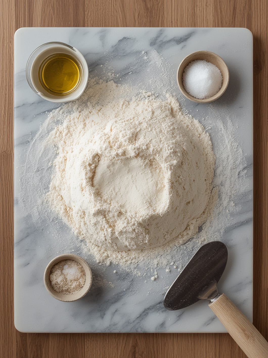 Ingredients for Thin Crust Pizza Dough