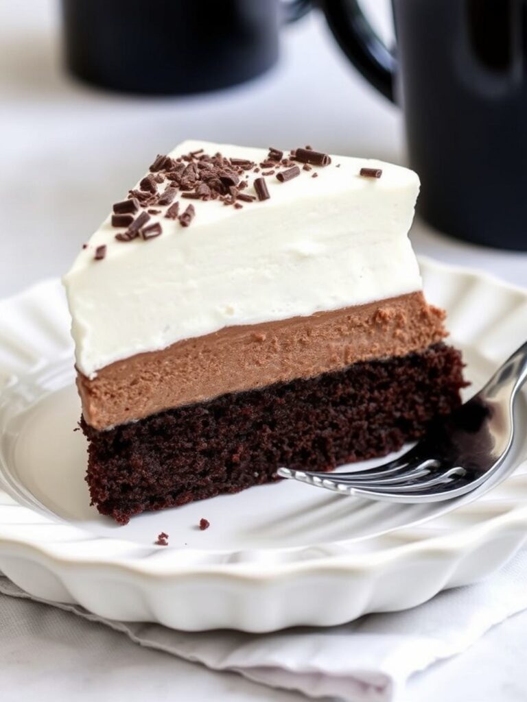 Triple Chocolate Mousse Cake