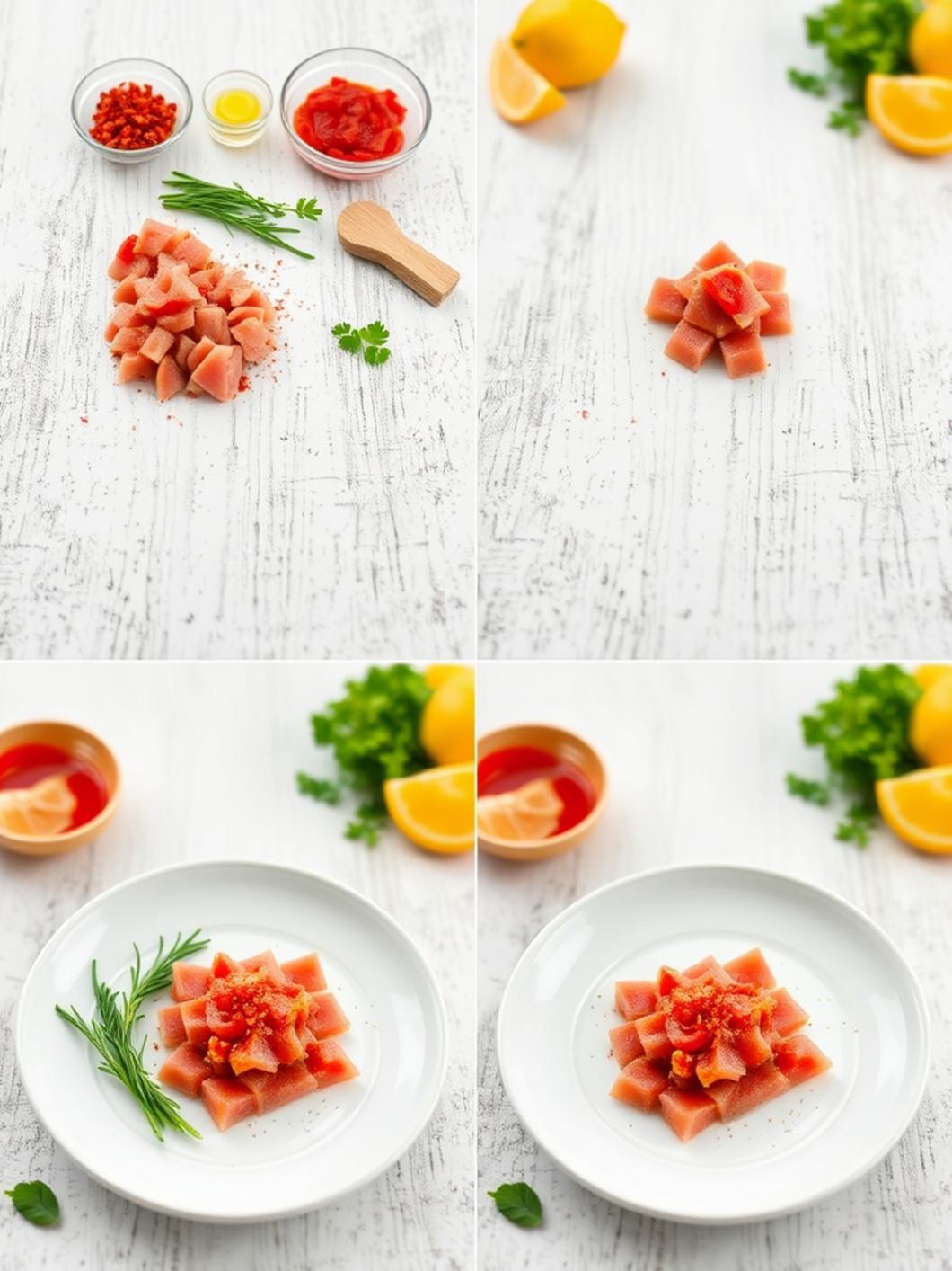 Tuna Crudo with Chili and Citrus