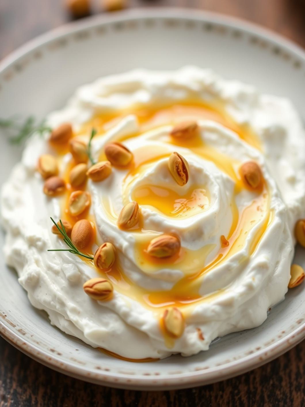 Serving suggestion for Whipped Feta with Hot Honey & Pistachios