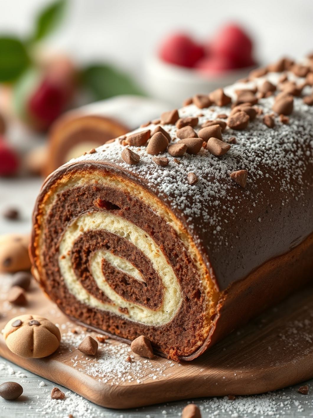 roll cake chocolate