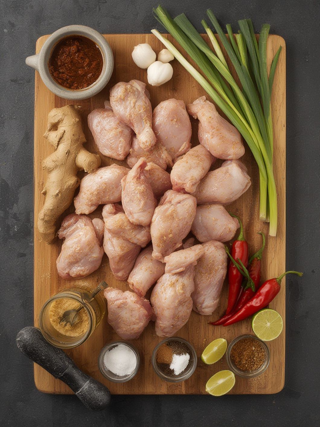 Ingredients for Baked Jerk Chicken Wings