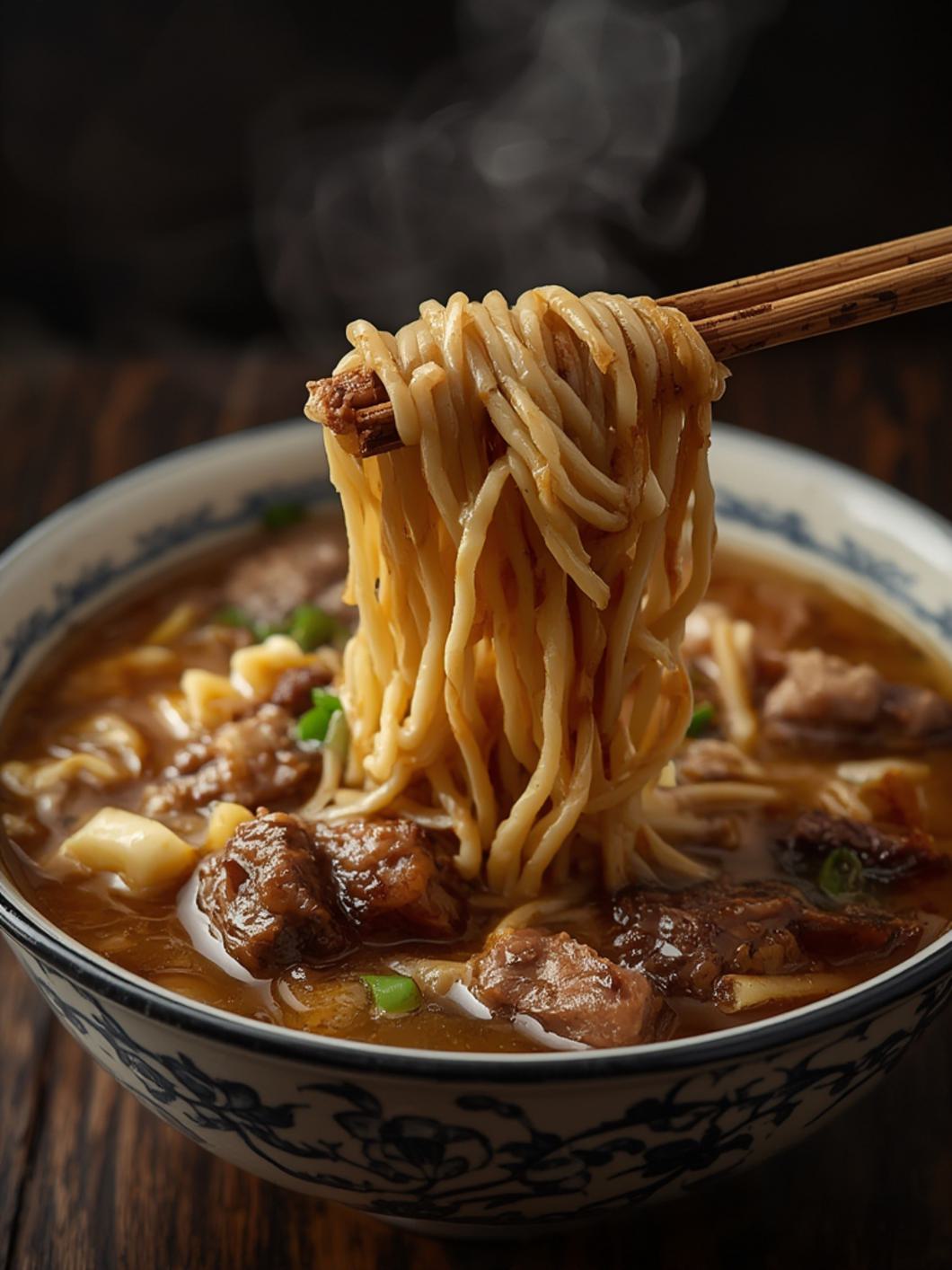 Serving suggestion for Beef Noodle Soup