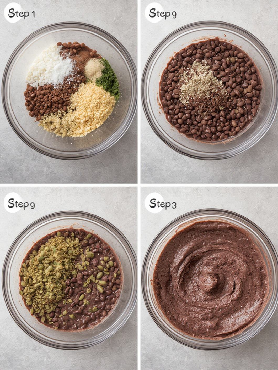 Step-by-Step preparation for Black Bean Dip