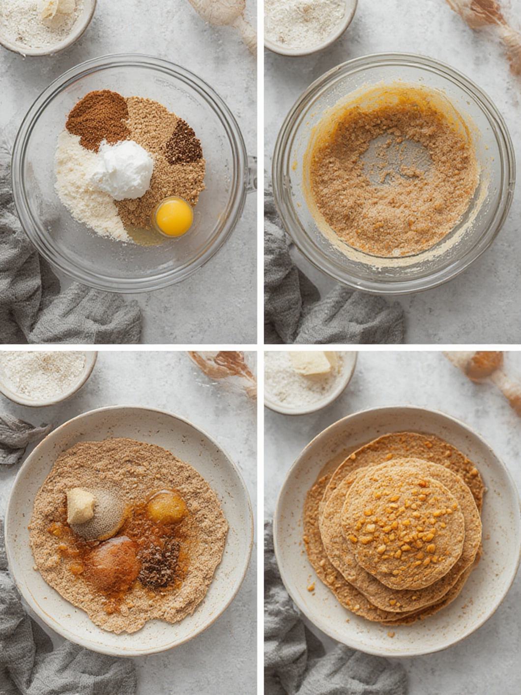Step-by-Step preparation for Buckwheat Pancakes