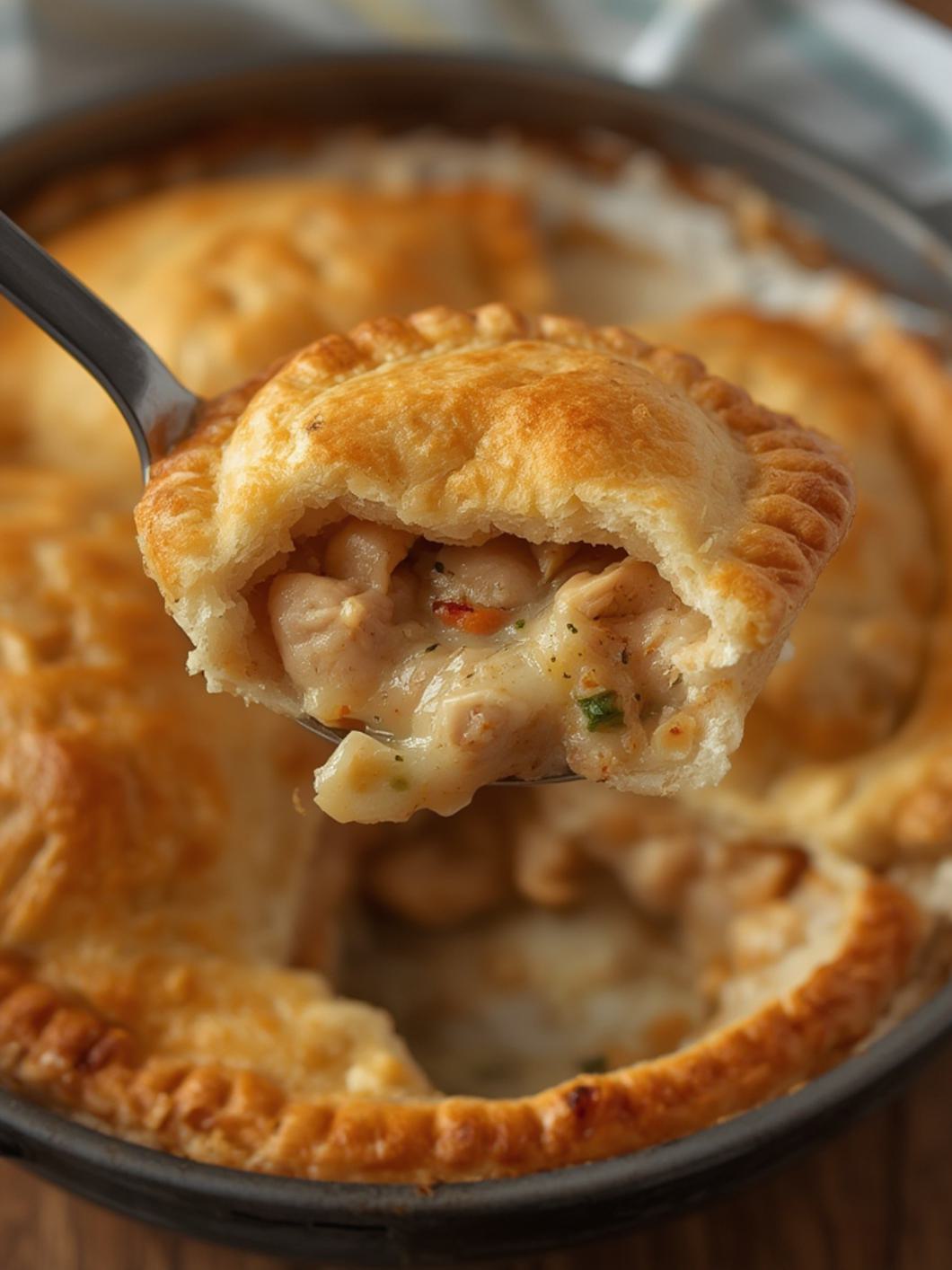 Serving suggestion for Chicken Pot Pie Hand Pies