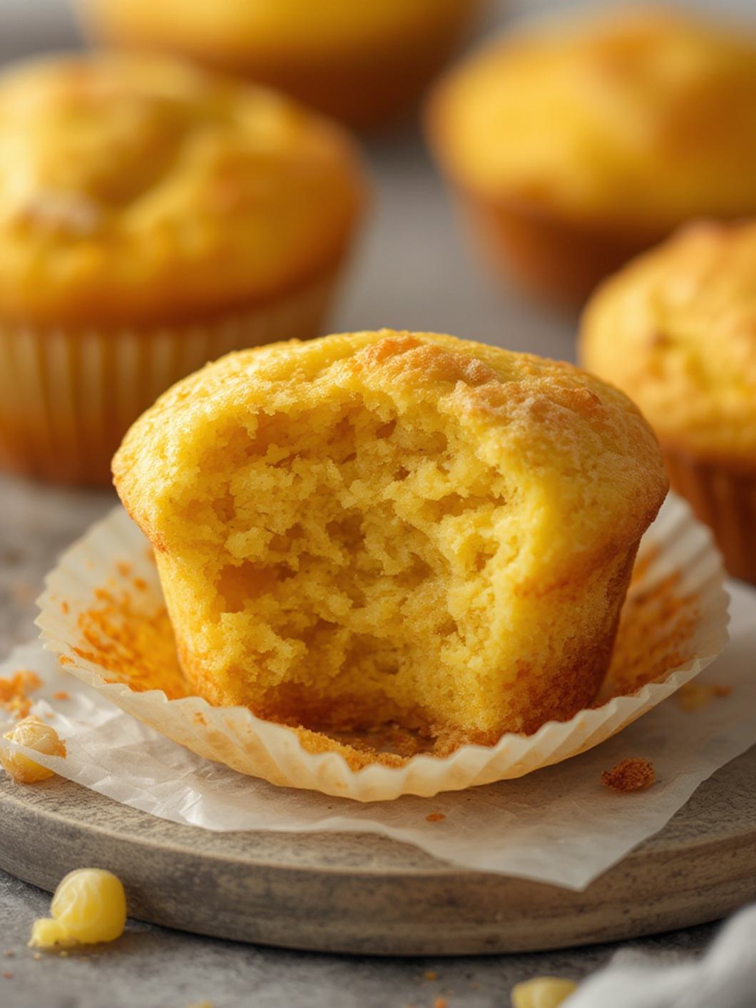 Serving suggestion for Cornbread Muffins
