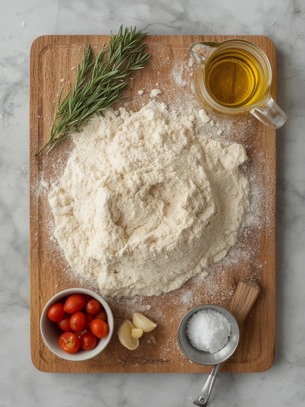 Ingredients for Focaccia Bread