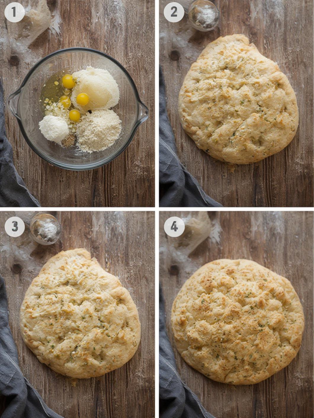 Step-by-Step preparation for Focaccia Bread