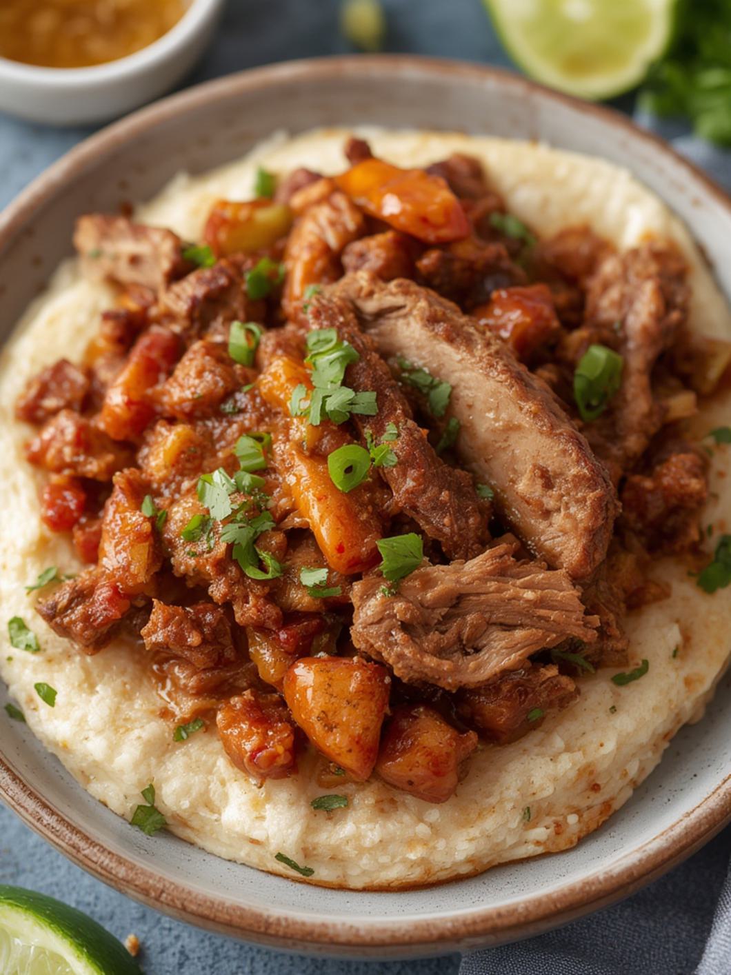 Serving suggestion for Instant Pot Pork Carnitas