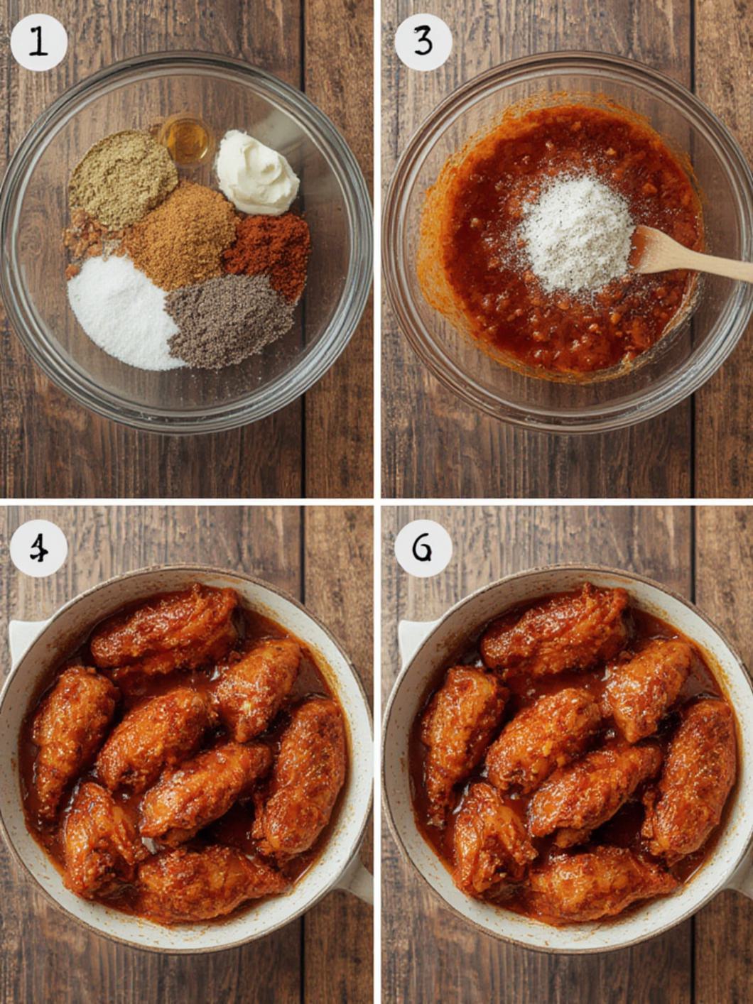 Step-by-Step preparation for Memphis Barbecue Chicken Wings