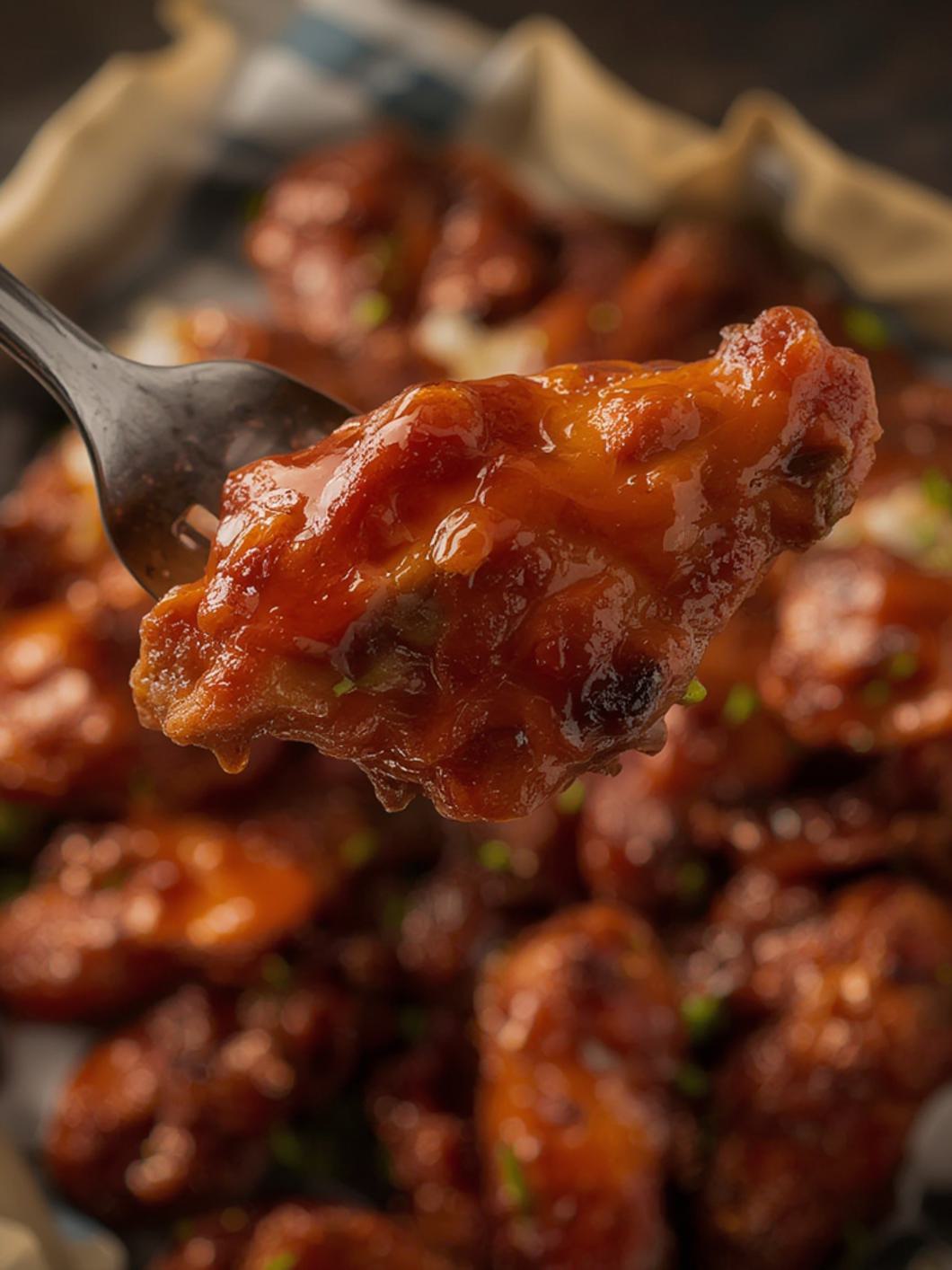 Serving suggestion for Memphis Barbecue Chicken Wings