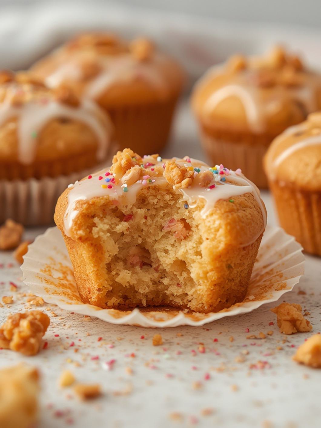 Serving suggestion for Mini Doughnut Muffins