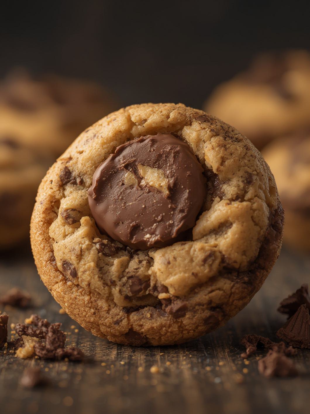 Peanut Butter Cup Surprise Monster Cookies