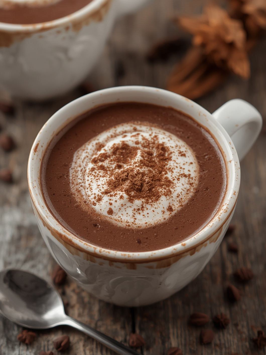Serving suggestion for Slow Cooker Hot Chocolate Is Rich And Silky