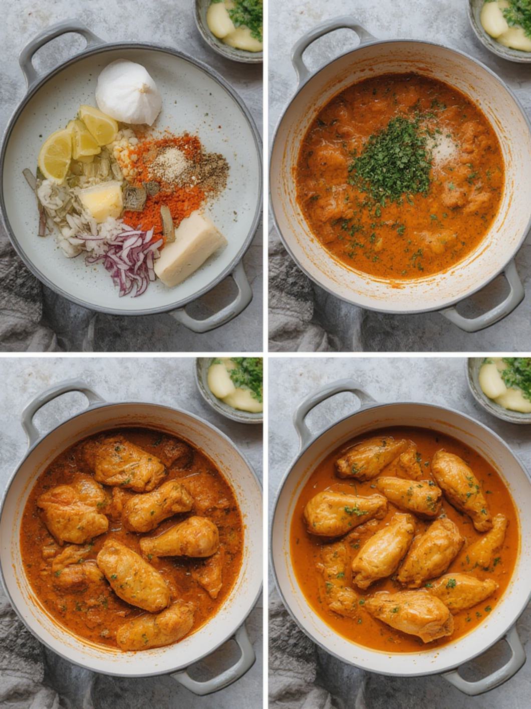 Step-by-Step preparation for Thai Curry Chicken Wings