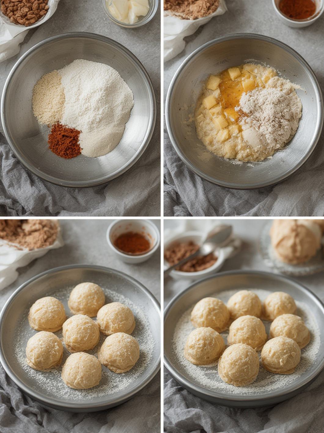 Step-by-Step preparation for Italian Doughnuts