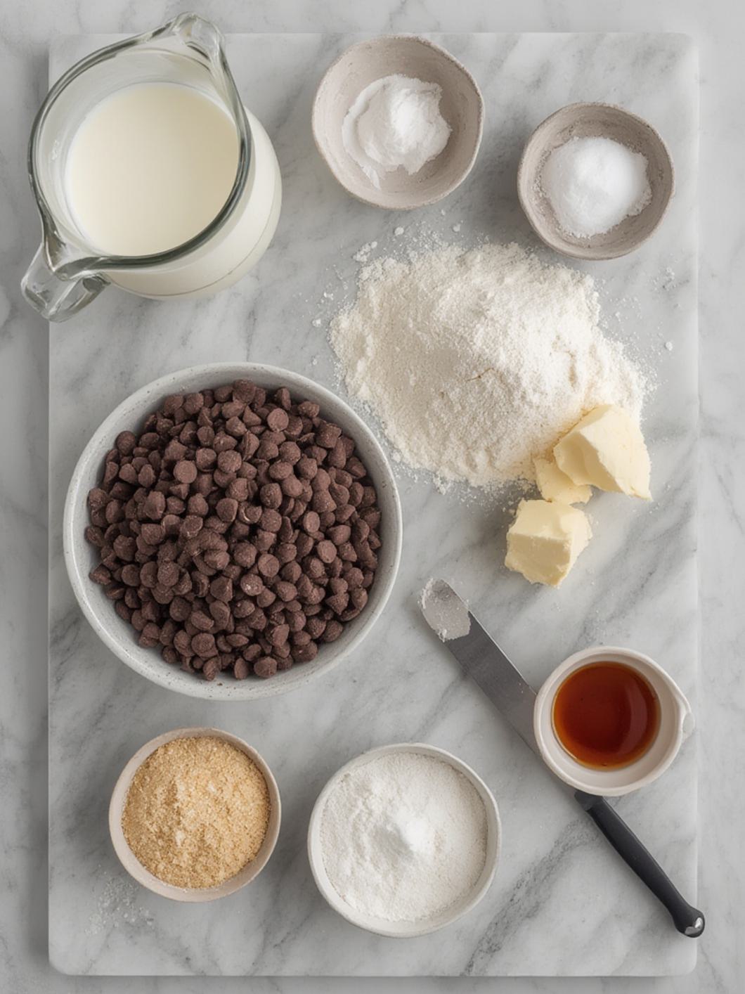 Ingredients for Chocolate Chip Scones