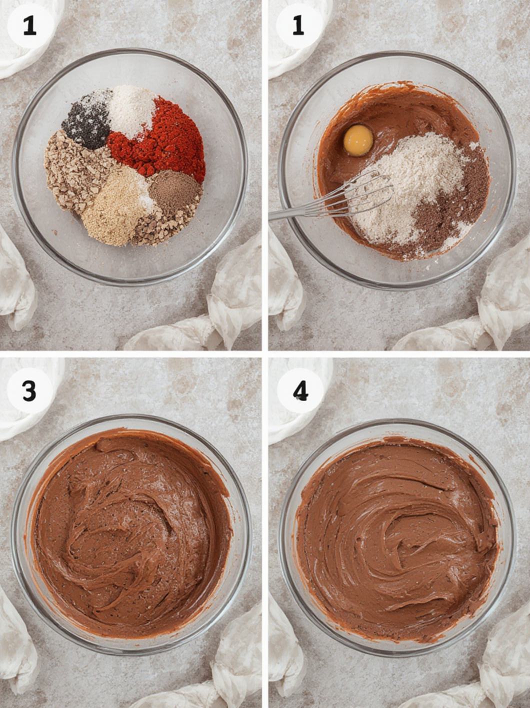 Step-by-Step preparation for Chocolate Strawberry Cream Pie