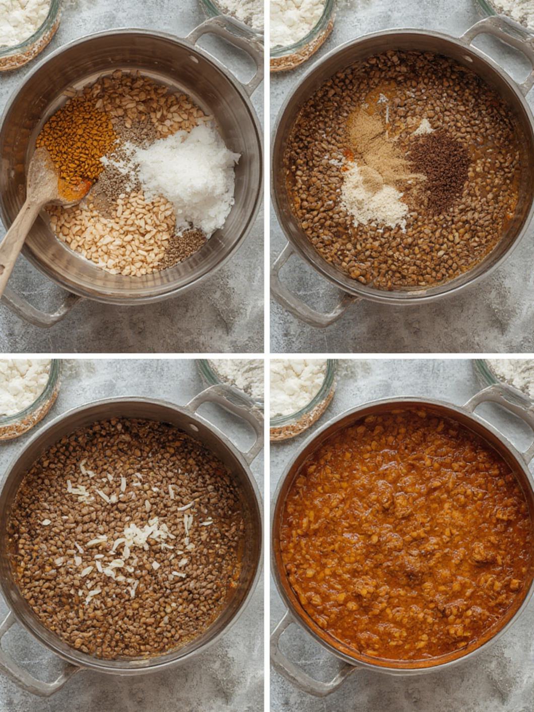 Step-by-step preparation