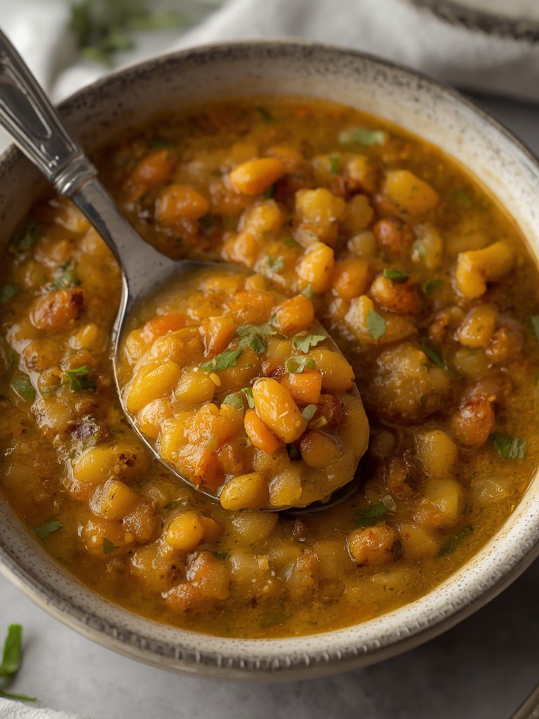 Coconut Stewed Lentils