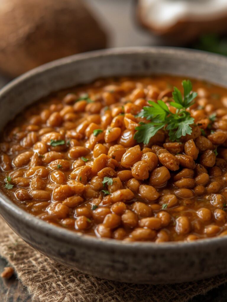 Coconut Stewed Lentils