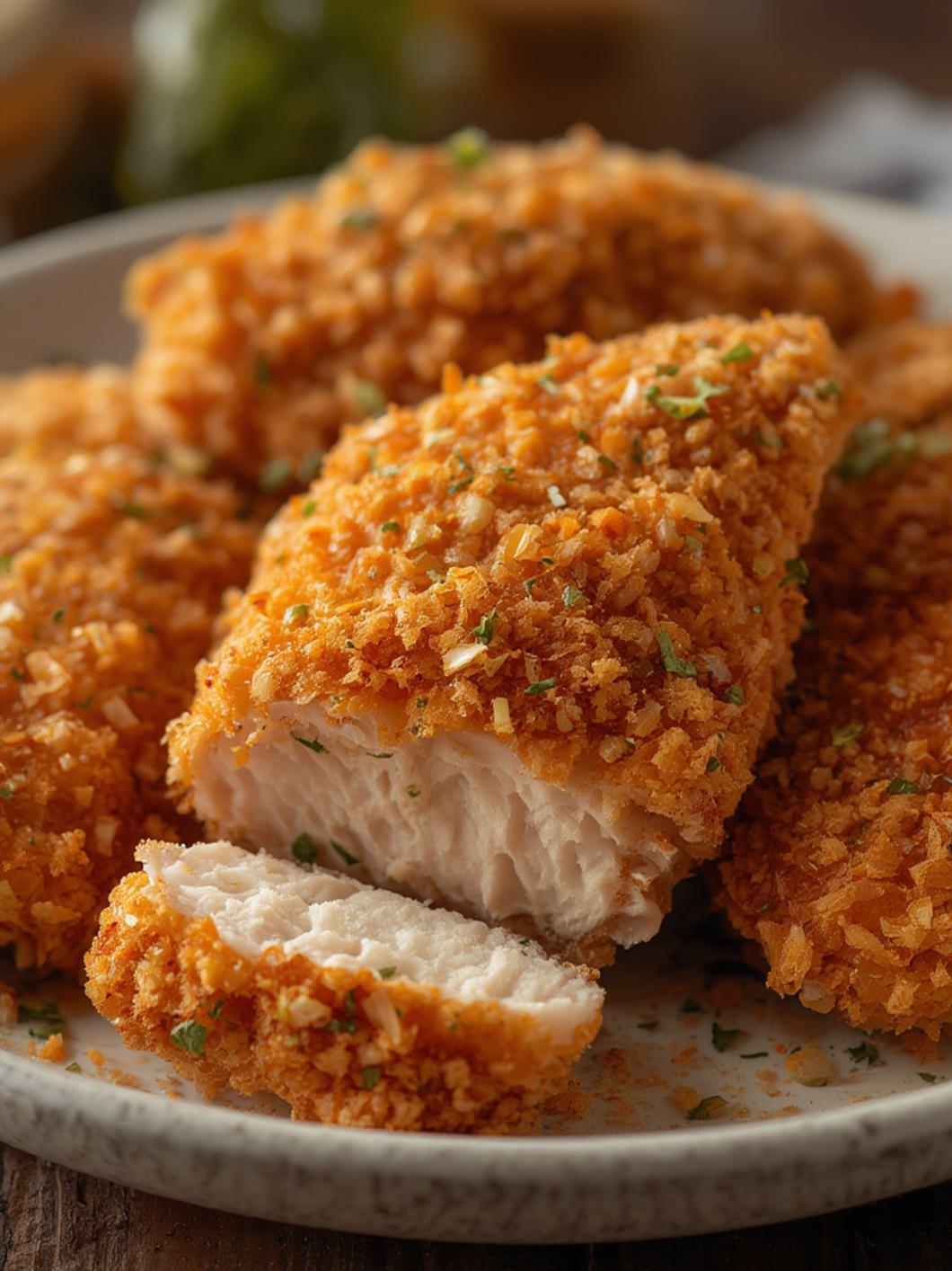 Serving suggestion for Crispy Fried Chicken Breast