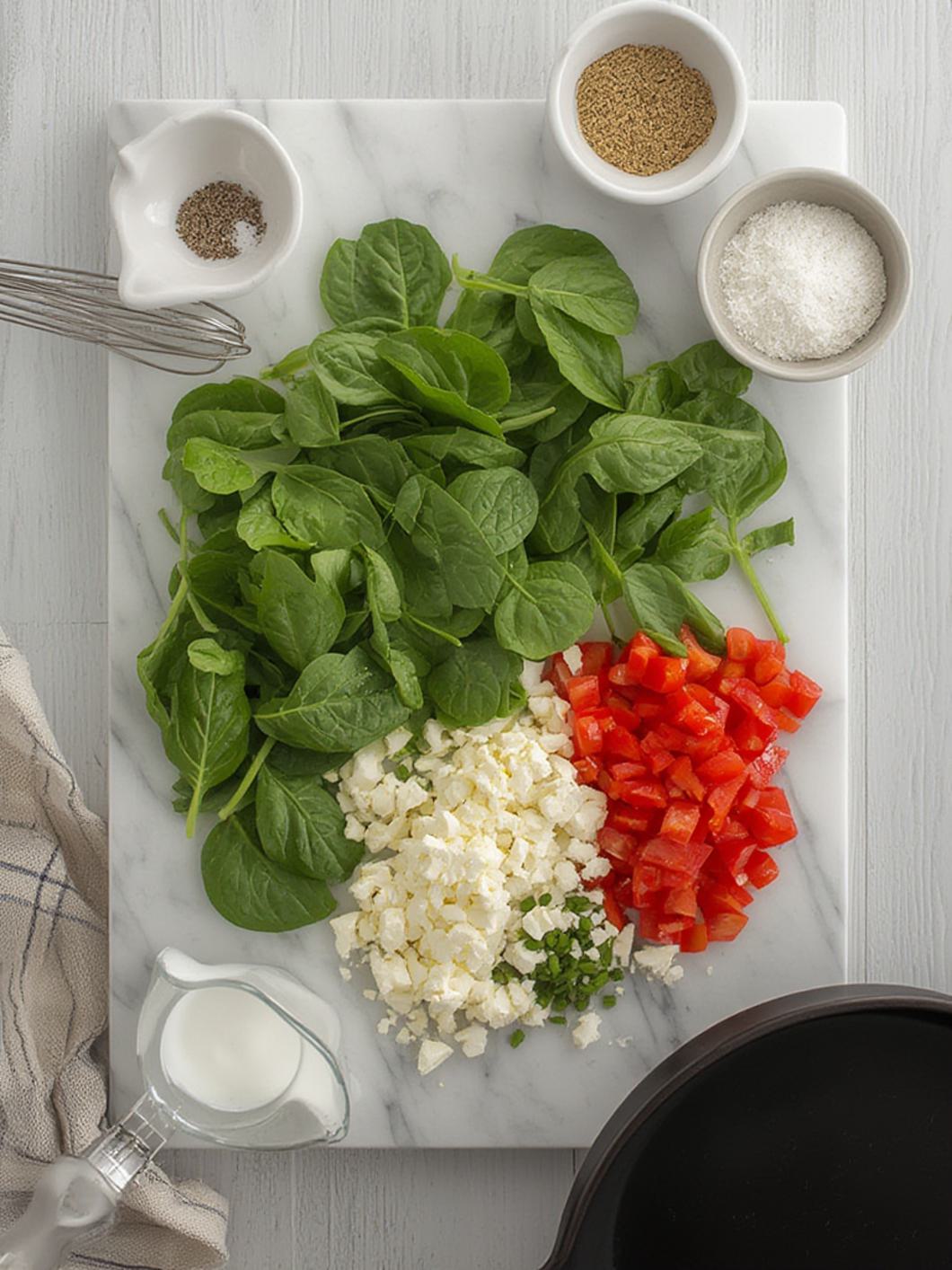 Ingredients for Egg White Frittata