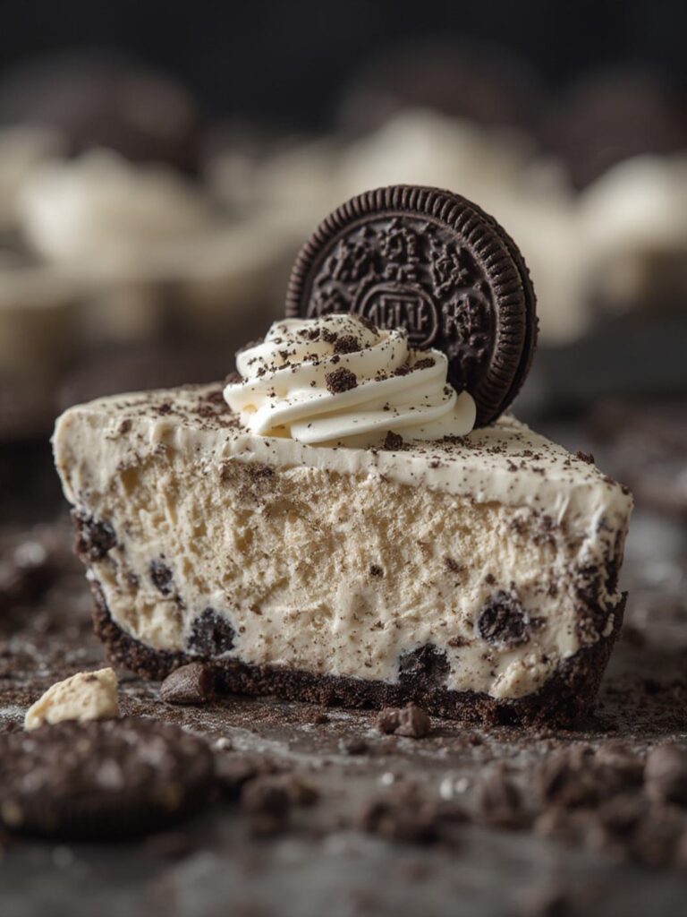 No Bake Oreo Pudding Pie