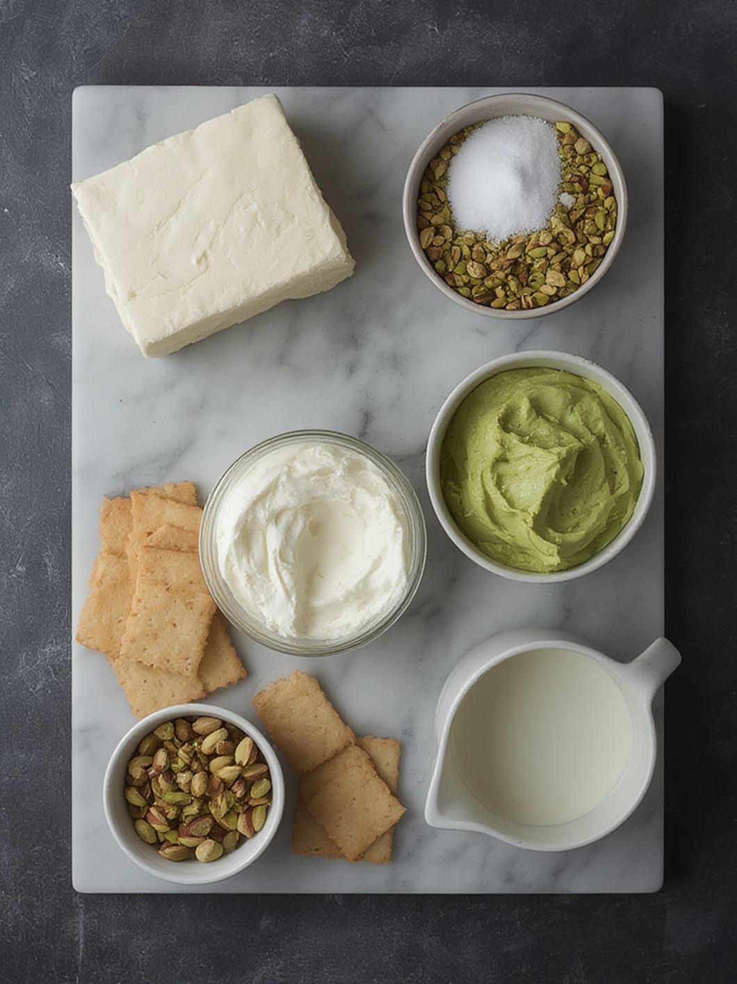 Ingredients for Pistachio Tiramisu