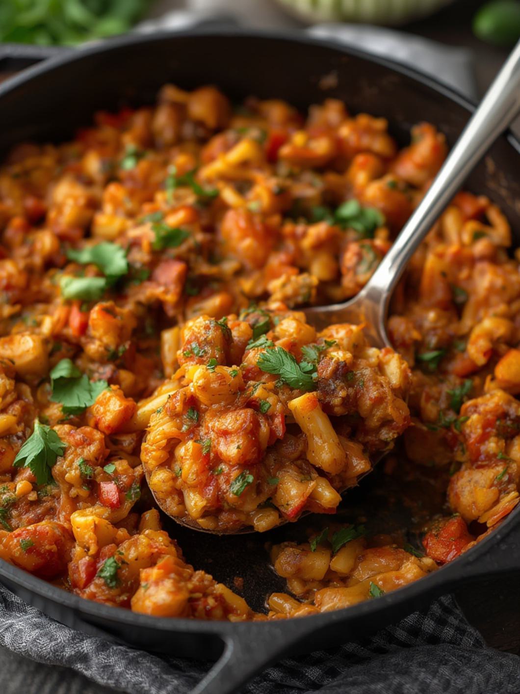 Serving suggestion for Sheet Pan Jambalaya