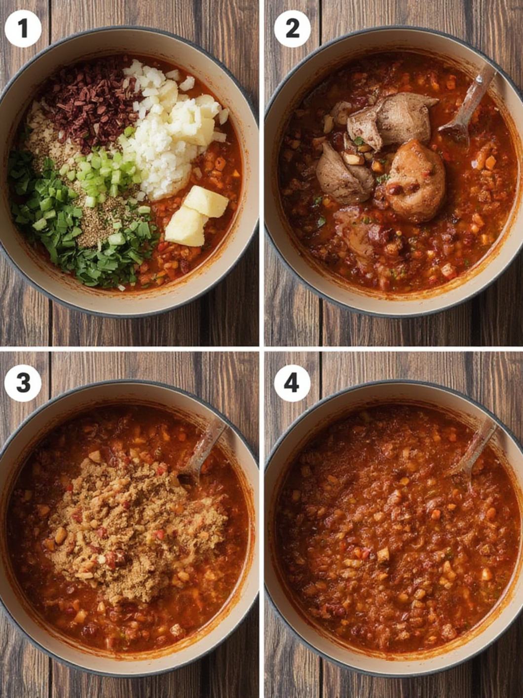 Step-by-Step preparation for Turkey Chili Taco Soup