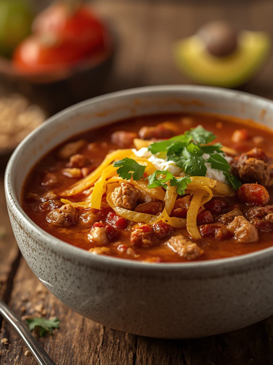 Turkey Chili Taco Soup