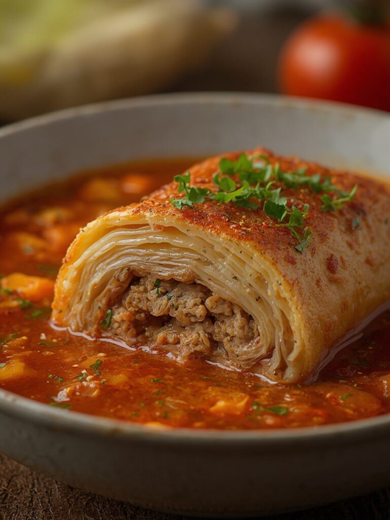 Unstuffed Cabbage Roll Soup