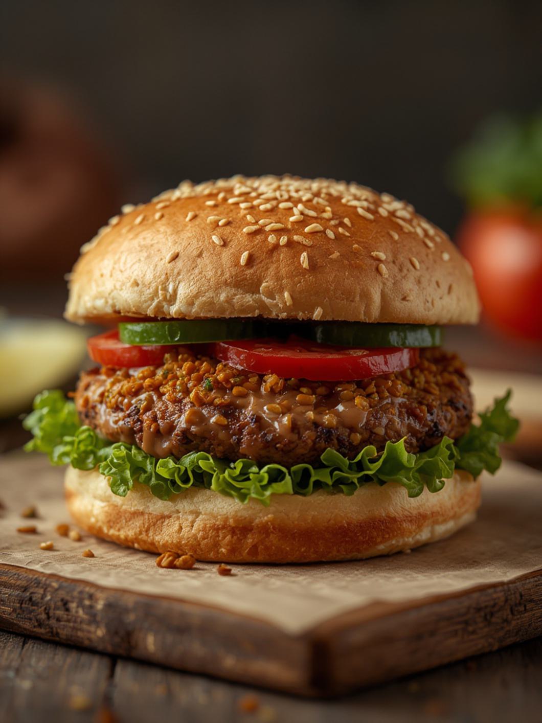 Vegan Hamburger with Lentils