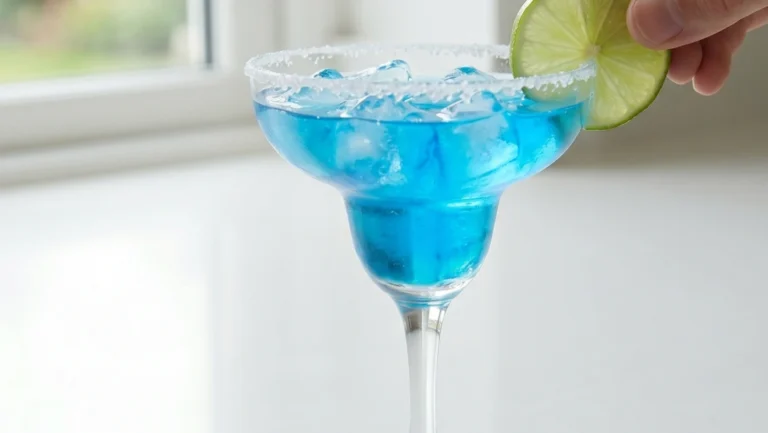 blue margarita cocktail