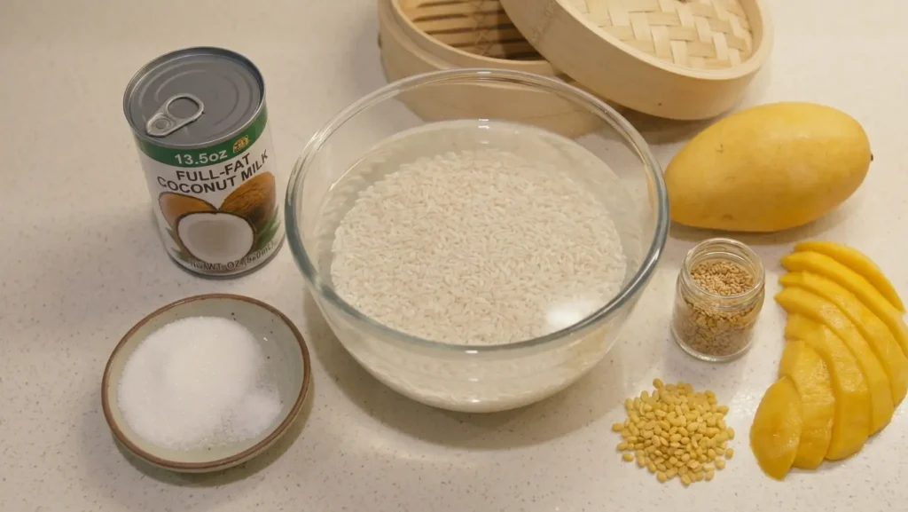 mango sticky rice recipe