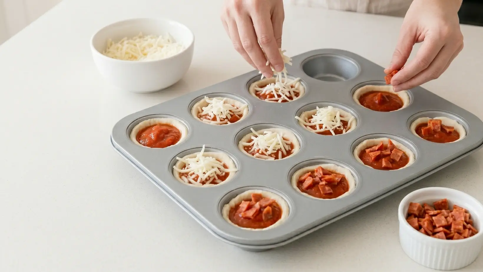 pizza cupcakes