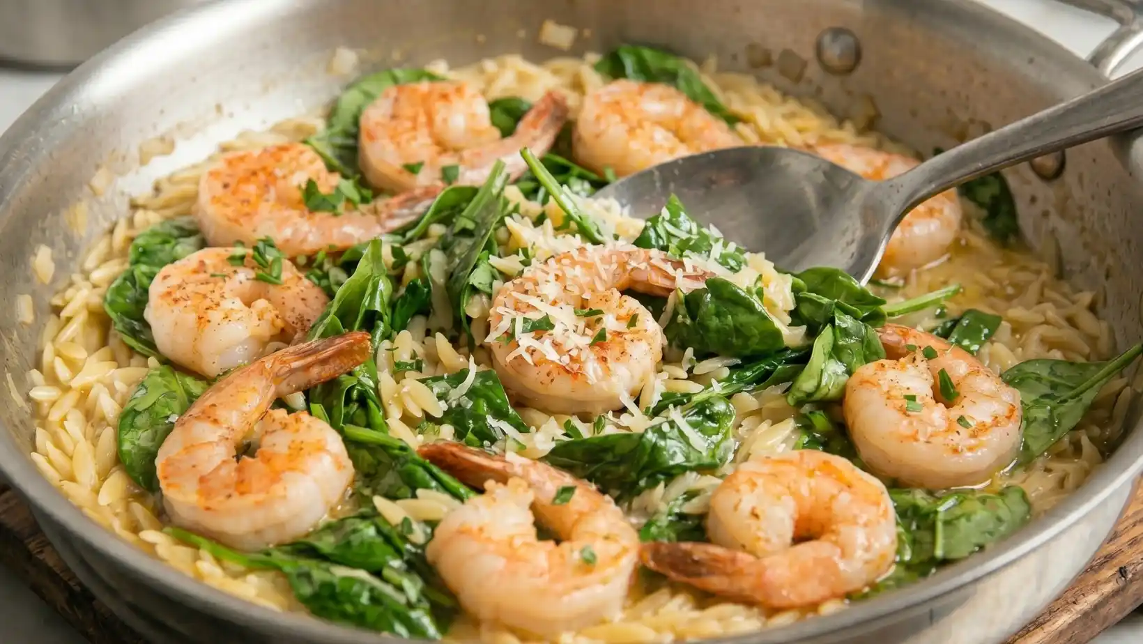 shrimp and orzo