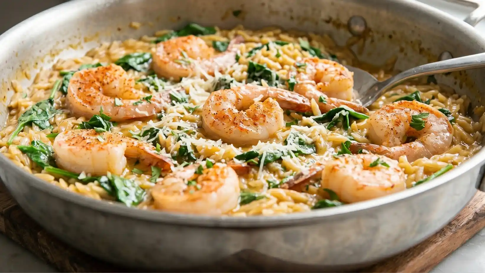 shrimp and orzo