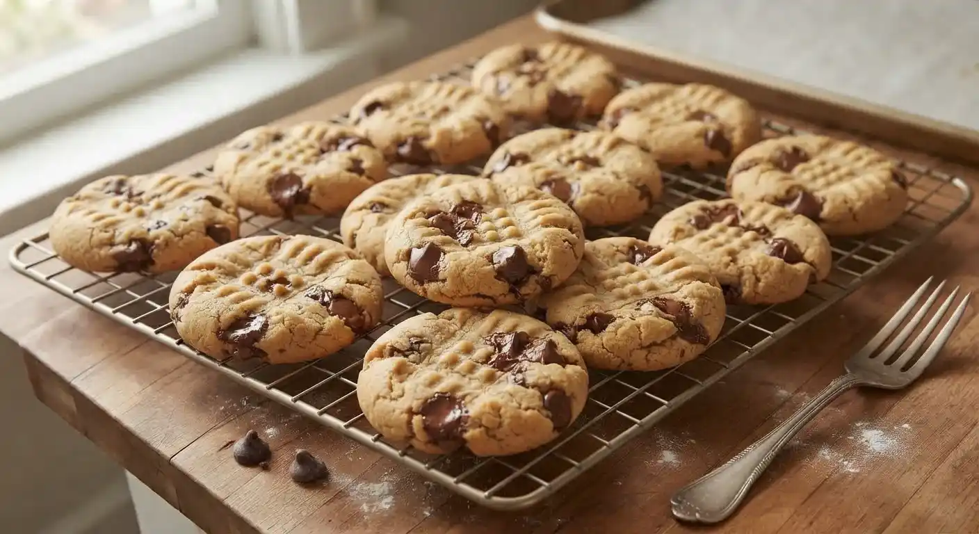 peanut butter chocolate chip cookies