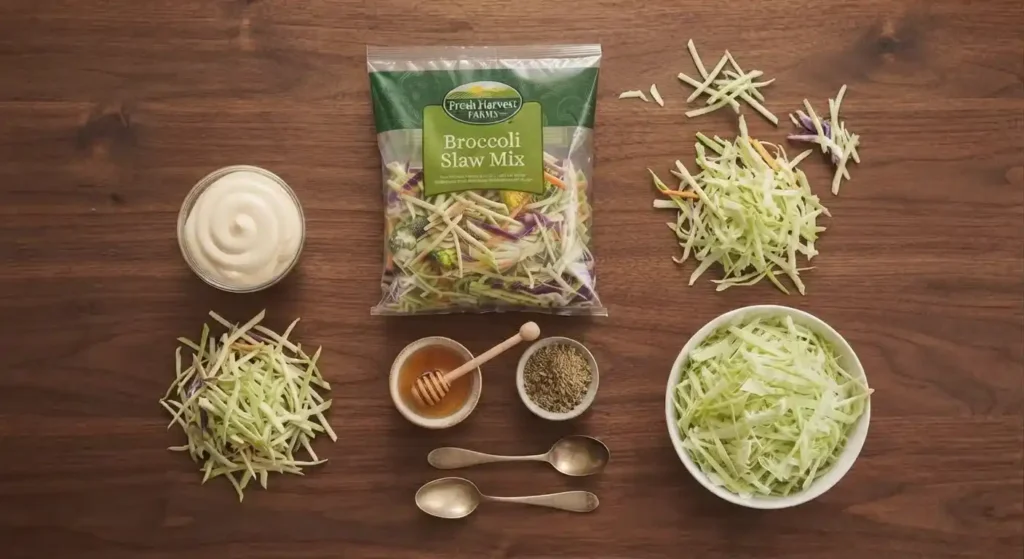 coleslaw with broccoli slaw