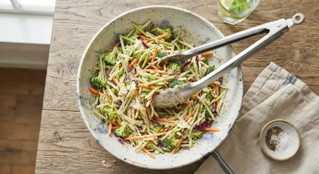 coleslaw with broccoli slaw