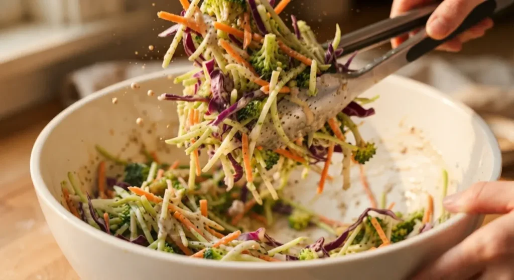 coleslaw with broccoli slaw